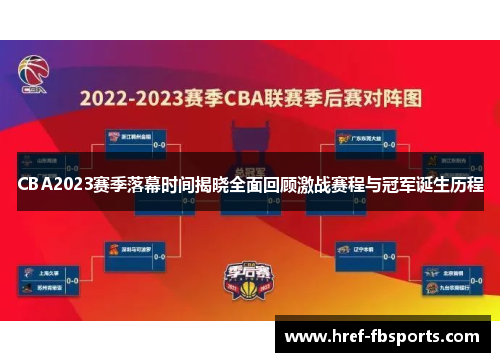 CBA2023赛季落幕时间揭晓全面回顾激战赛程与冠军诞生历程